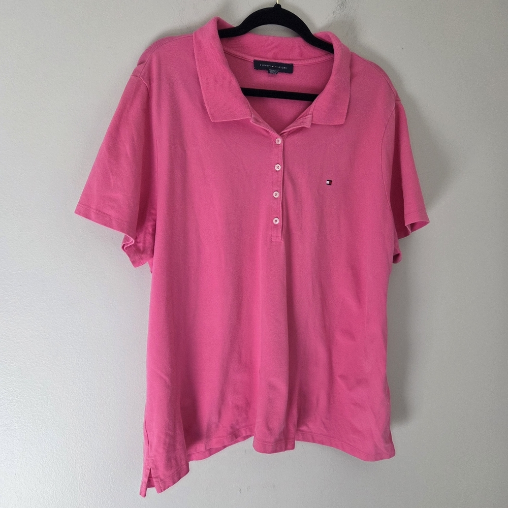Tommy HIlfiger Pink Polo Shirt